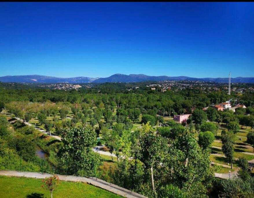 Superbe Appartement, Piscine, Vue Mer Et Montagnes Antibes Luaran gambar